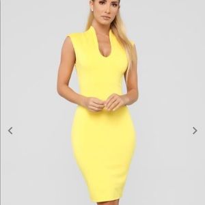 Yellow Business dress
